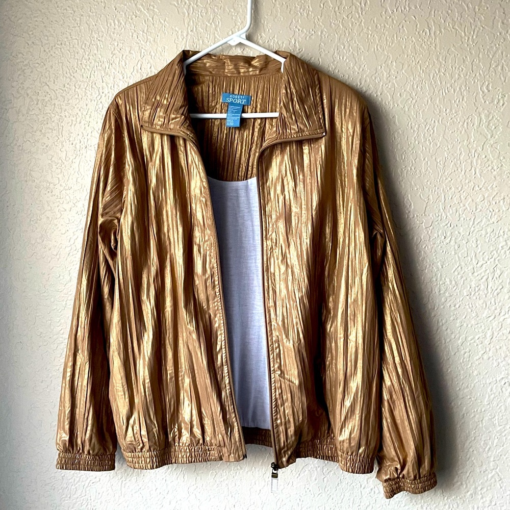 Vintage Gold Shiny Swishy Jacket
